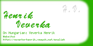 henrik veverka business card